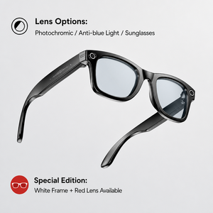 Lunettes Intelligentes W610 avec IA, Capture Vidéo 4K UHD, Micro Anti-Bruit, Audio Bluetooth, Caméra Intégrée pour Vlog YouTube - Product Image 3