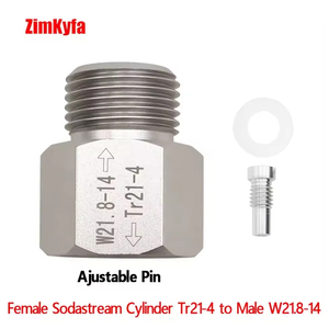 Regulador Adaptador de Aleación de Aluminio W21.8 para Cilindros de CO2 Sodastream TR21-4, Acuarios, Cerveza Casera y Herramientas de Aire - Product Image 6