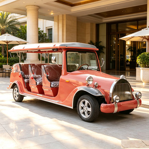 Voiture électrique de tourisme au design rétro personnalisable, véhicule de balade à basse vitesse pour parcs à thème - Product Image 1
