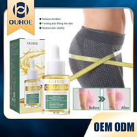 Huile corporelle liftante aux herbes et au collagène, huile de massage amincissante et raffermissante avec huile essentielle pure