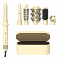 Sèche-cheveux et brosse coiffante professionnels ioniques à 2 vitesses, moteur BLDC 1200-1500W, avec diffuseur pour séchage et bouclage, usage domestique