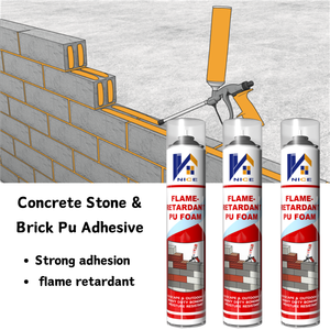 <span class=keywords><strong>Mousse</strong></span> adhésive PU haute performance pour béton, pierre, brique et blocs légers – Séchage rapide, résistante aux intempéries, sans gouttelettes - Product Image 2