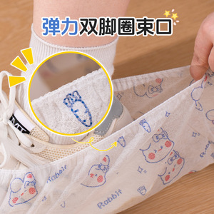 Thickened Printed Non Slip Shoe Covers For Home And Guest Use Breathable Dust Proof - Product Image 2