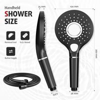 Bouton Select on off Back Massager Spray Filter Hand Shower avec 6 nouvelles fonctions