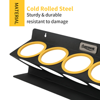 Support mural de rangement pour detailing automobile avec organisateur de bouteilles de pulvérisation – Système pratique pour outils de nettoyage de voiture