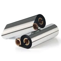Precio de fábrica 110mm X 70m TTR Cinta de transferencia térmica Cinta de código de barras negra Compatible con impresoras 24mm de ancho