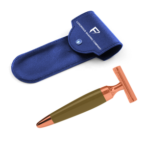 Maquinilla de afeitar de seguridad clásica de doble filo con mango de madera Hoja de acero inoxidable Reutilizable Metal Based Classic - Product Image 4