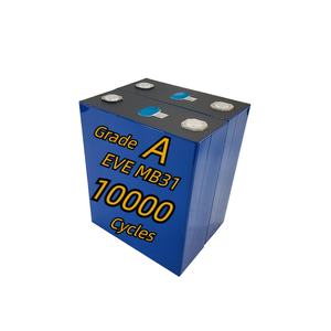 แบตเตอรี่ลิเธียมฟอสเฟต EVE MB30 306A 3.2V 304AH เกรด A 10000 รอบ สำหรับงาน DIY 15kwh 48V 306AH Lifepo4 ชุดแบตเตอรี่พลังงานแสงอาทิตย์ - Product Image 1