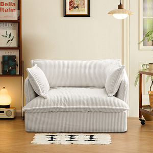 Canapé sectionnel simple moderne en velours côtelé style crème, amovible et lavable, pour salon, balcon, hôtel, hôtes cé<span class=keywords><strong>l</strong></span>èbres - Product Image 5
