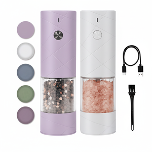 Set Macinapepe e Macinasale Elettrico USB Automatico con Luce LED per Spezie - Product Image 1