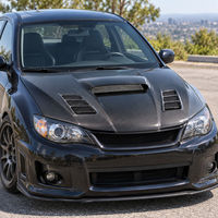Capot moteur avant en fibre de carbone véritable pour Subaru Impreza WRX STI GRB 2007-2011, style A, 3K, fabricant OEM ODM