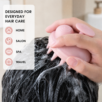 Cepillo Masajeador de Silicona para Cuero Cabelludo con Dispensador de Champú, Peine para Lavar el Cabello, Aplicador de Líquido Espumoso para Salón y Baño, Venta al por Mayor OEM