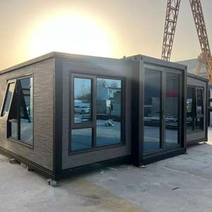 Maison mobile en verre entièrement meublée avec 3 chambres, 2 salles de bain, rangement extensible, sur roues - Product Image 4