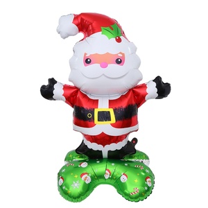 Ballons de Noël en aluminium-Grande taille, 1.2 mètres de haut Père Noël bonhomme en pain d'épice, soldat en noyer. - Product Image 6