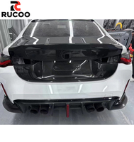 Tapa de Maletero Estilo CSL de Fibra de Carbono Seca para BMW G80/G81/M3/G82/G83/M4, Cubierta Trasera, Kit de Carrocería