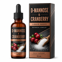 Liquide bien-être quotidien pour femmes avec D-Mannose, Canneberge, Hibiscus, Uva Ursi, Pissenlit, Bromélaïne et Vitamine C – OEM personnalisé
