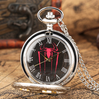 Reloj de Bolsillo con Cadena y Colgante de Araña Vintage, Estilo Steampunk, para Hombre