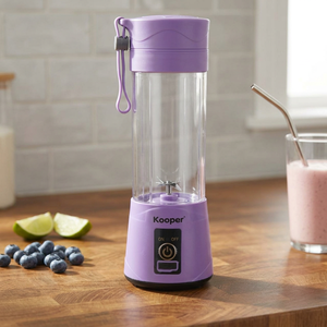 Frullatore Portatile Kooper 380ml, 15W Ricaricabile USB, Contenitore in Tritan, Pulsante di Accensione, 4 Lame, 22000 RPM, Tritaghiaccio per Uso Domestico - Product Image 3