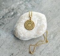Collier islamique en acier inoxydable avec pendentif double face, Suresse islamique, Quatre Qul et Allah, Bijoux arabes dorés, Musulman
