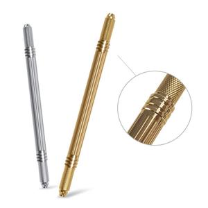 Stylo de microblading manuel en acier inoxydable, portable, à double pointe, lame à aiguille pour sourcils semi-permanents - Product Image 1