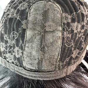 باروكة شعر طبيعي قصيرة عالية الجودة بدون غراء، شبكة مرنة، تسريحة بوب، لون أسود طبيعي أو ملون، حجم متوسط للنساء - Product Image 4