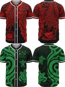 Maillots de Baseball de <span class=keywords><strong>tatouage</strong></span> polynésien pur pour hommes équipe personnalisée Samoa Tribal Fidji <span class=keywords><strong>tortue</strong></span> <span class=keywords><strong>tatouage</strong></span> chemises de Baseball - Product Image 4