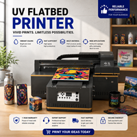 Nouvelle imprimante UV automatique 2026 Pro A46Pro 40x60cm format A2 avec double tête d'impression pour autocollants DTF et cartes, idéale pour les cadeaux personnalisés