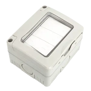 Interruttore da superficie, impermeabile, 2 vie, 3 tasti; ideale per il controllo delle luci all'aperto e - Product Image 1