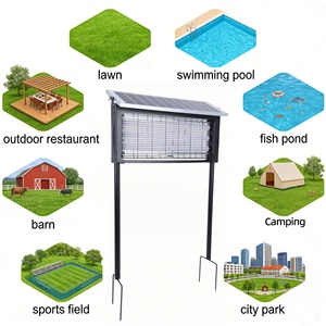 <b>Solar</b> <b>Powered</b> UV Bug Zapper Mosquito Killer <b>Lamp</b> Waterproof Outdoor Indoor Pest Control Light - Product Image 5