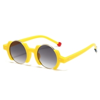 Lunettes de soleil PC unisexes Everglint au design demi-cadre unique et exagéré, personnalisables avec logo, style hip-hop tendance et original