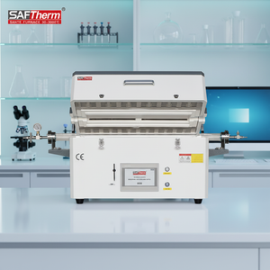 1400C Yüksek Sıcaklık Döner Tüp Fırını Döner Eğimli Fırın Laboratuvar Elektrikli Tüp Fırın - Product Image 2