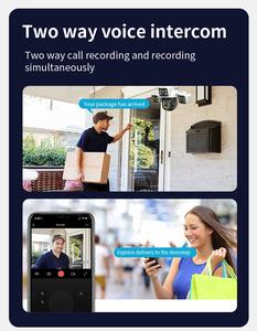 <span class=keywords><strong>Caméra</strong></span> de sécurité extérieure sans fil 12mp 3 objectifs Vision nocturne Ptz Suivi humain <span class=keywords><strong>Caméra</strong></span> réseau Cctv Petite installation facile Audio bidirectionnel - Product Image 3