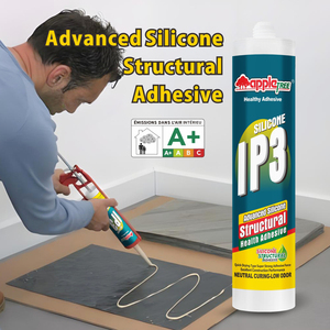 Mastic silicone neutre non toxique pour joints de portes et fenêtres intérieures, moulures décoratives et remplissage de bordures de panneaux muraux - Product Image 1