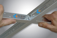 Système de grille de plafond peint de qualité supérieure 24mm 15mm 32mm tailles T grille ignifuge résistant à la Corrosion bureau centre commercial projet industriel