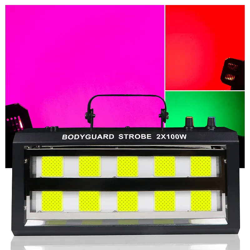 SHTX ad alta potenza 200w auto di miscelazione del colore luce del flash per la festa del palcoscenico dj bar discoteca 100w led luce stroboscopica con dmx lampada stroboscopica