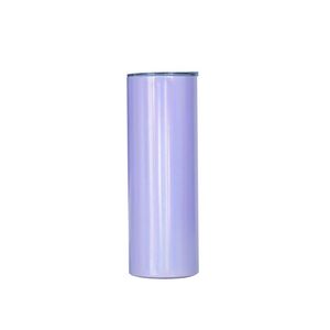 Qualisub Gobelet isotherme fin personnalisable 20oz, couleurs mélangées, vierges pour sublimation, en acier inoxydable, effet arc-en-ciel scintillant, vente en gros - Product Image 3