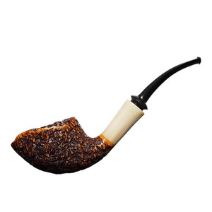 Muxiang Wooden Smoking Pipe Bent Type Handmade Tobacco Pipe For Men - Product Image 5
