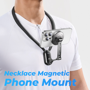 LISEN çok fonksiyonlu manyetik boyun telefon tutucu 720 ° ayarlanabilir spor kamera aksesuarları SmartPhone GoPro kameralar için - Product Image 2