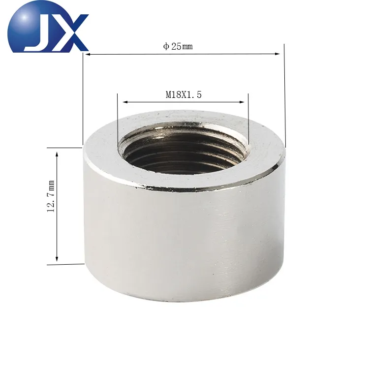 Mur Baja M18 * 1.5 untuk Pipa Knalpot Pemasangan Sensor Lambda, Mur Las Sensor Oksigen Mobil, Adaptor Dasar Sensor O2, Pemasangan Pipa