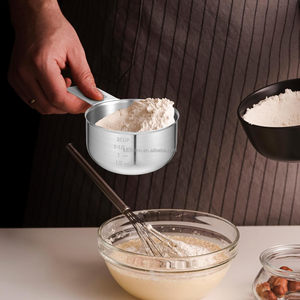 एकल स्टेनलेस स्टील 16 औंस 2 कप 480 मिलीलीटर मापने वाला कप - Product Image 2