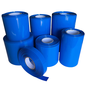 ท่อหดความร้อน PVC สีน้ำเงิน หนา 0.1 มม. กว้าง 60 มม. ฉนวนกันความร้อน ป้องกันไฟลุก สำหรับหุ้มแบตเตอรี่ วัสดุฉนวนกันความร้อน - Product Image 1