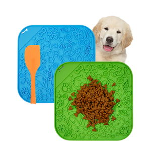 Gran Oferta personalizada al por mayor 2 en 1 silicona antiasfixia mascota perro lamer Mat y cuenco portátil para mascotas para gatos Aplicación de botella de agua - Product Image 1