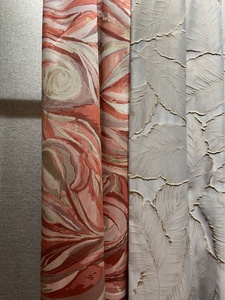 Lussuoso di alta qualità <span class=keywords><strong>oro</strong></span> <span class=keywords><strong>Beige</strong></span> foglia tenda Jacquard 3D pianta modello oscurante <span class=keywords><strong>tende</strong></span> della finestra - Product Image 2