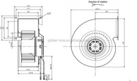 Extracteur de fumée d'air en ligne, ventilateur centrifuge avant, 140mm, livraison gratuite