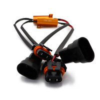 H11 LED Bulb 9005 9006 Resistor Kit Anti Flicker Warning Canceller for Headlight Fog Light Error Free Decoder Wiring Harness