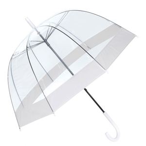 Parapluie pour enfants, design bulle transparente, motif licorne, pliable, commande manuelle, style mignon, 8 baleines, diamètre ouvert 90 cm, droit, pour la pluie - Product Image 2