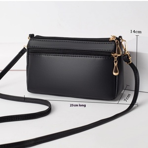 Haut <span class=keywords><strong>de</strong></span> gamme Mini bandoulière en cuir souple sac <span class=keywords><strong>de</strong></span> messager femmes d'âge moyen Niche <span class=keywords><strong>gland</strong></span> broderie décoration étanche fermeture éclair - Product Image 2