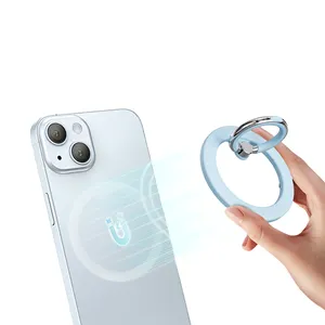 Macaron Color Phone Ring Holder Finger Kickstand 360 Rotation Metal Mobile Back Grip Stand For Iphone14 13 12Pro For Magsafes