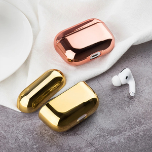 Custodia per auricolari AirPods Pro 2 custodia elettrolitica in oro per <span class=keywords><strong>Apple</strong></span> AirPods Pro 2 1 3 Cover placcatura per AirPods 3 Pro 2 fondi - Product Image 2
