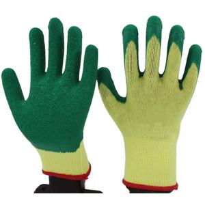 Guanti <span class=keywords><strong>da</strong></span> Lavoro di Sicurezza Resistenti Antiscivolo <span class=keywords><strong>10</strong></span> oz con Rivestimento in Lattice Increspato e Fodera in Cotone Personalizzabili per Industria e Costruzioni - Product Image 6